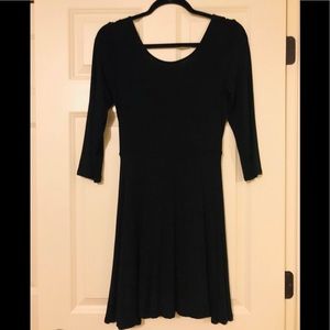 Express Black skater dress